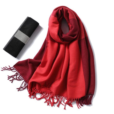 Winter Cashmere Scarf Women Thick Warm Shawls Wraps Lady Solid Scarves Fashion Tassels Pashmina Blanket quality foulard 2021 New - east2cart.uk