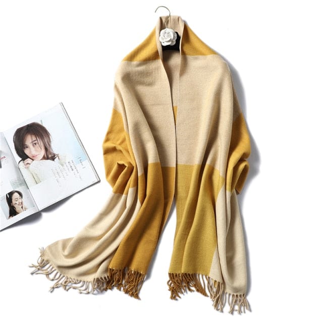 Winter Cashmere Scarf Women Thick Warm Shawls Wraps Lady Solid Scarves Fashion Tassels Pashmina Blanket quality foulard 2021 New - east2cart.uk