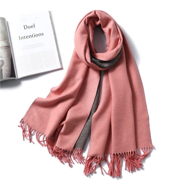 Winter Cashmere Scarf Women Thick Warm Shawls Wraps Lady Solid Scarves Fashion Tassels Pashmina Blanket quality foulard 2021 New - east2cart.uk