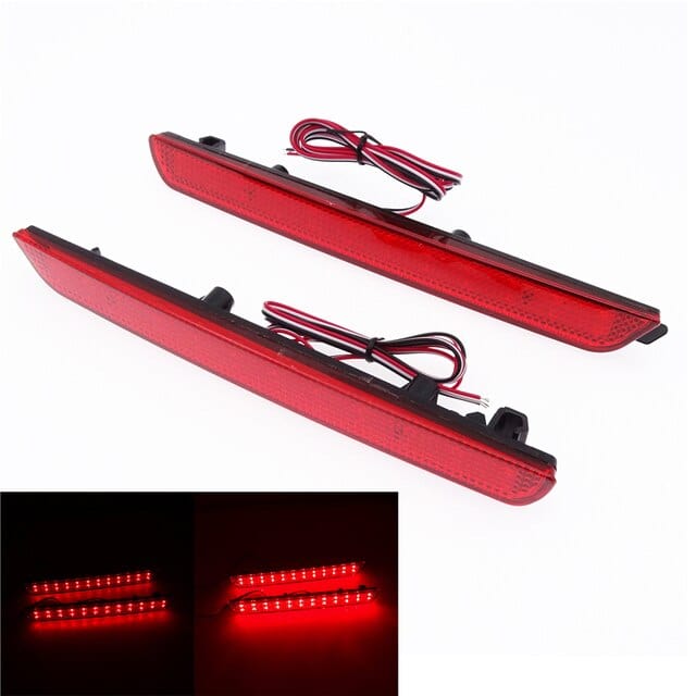 2 Pcs Car Rear Bumper Reflector Lights