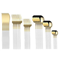 36Pcs Matte Stainless Steel Cutlery Set - east2cart.uk