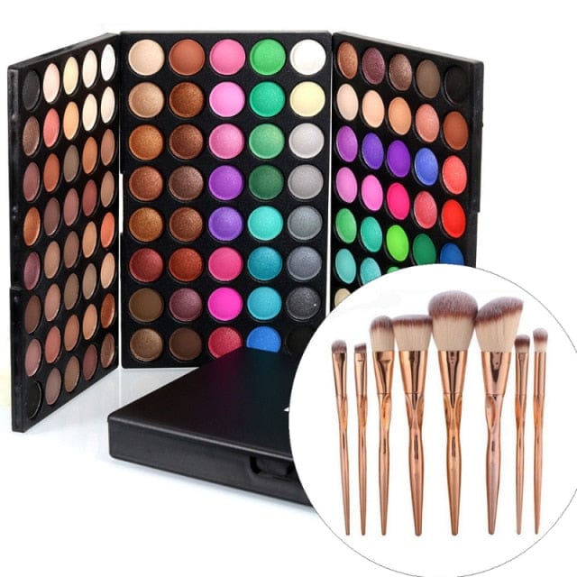 Pro Makeup Set 39 Colors Multicolor Shimmer Glitter Matte Long Lasting Eyeshadow Palette Blush Power Lipstick Maquillaje Mujer - east2cart.uk