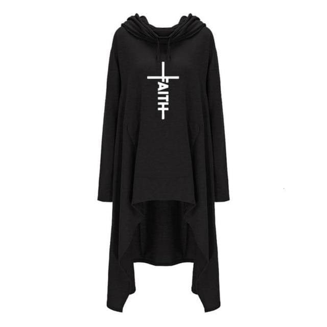 Faith Letters Print Women's Hoodies - east2cart.uk