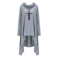 Faith Letters Print Women's Hoodies - east2cart.uk