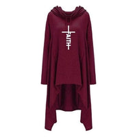 Faith Letters Print Women's Hoodies - east2cart.uk