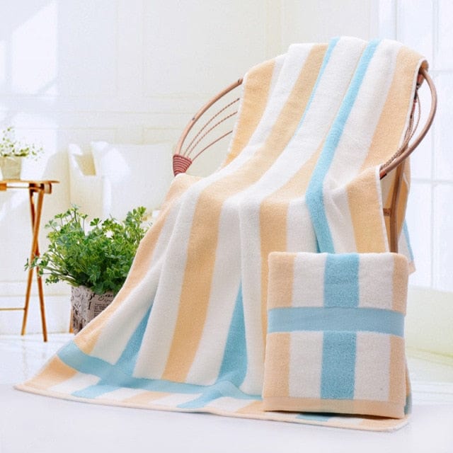 70x140cm Oversized Quick Drying Cotton Bath Towels - east2cart.uk