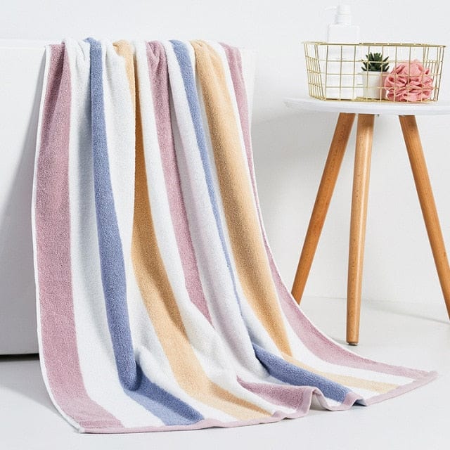 70x140cm Oversized Quick Drying Cotton Bath Towels - east2cart.uk