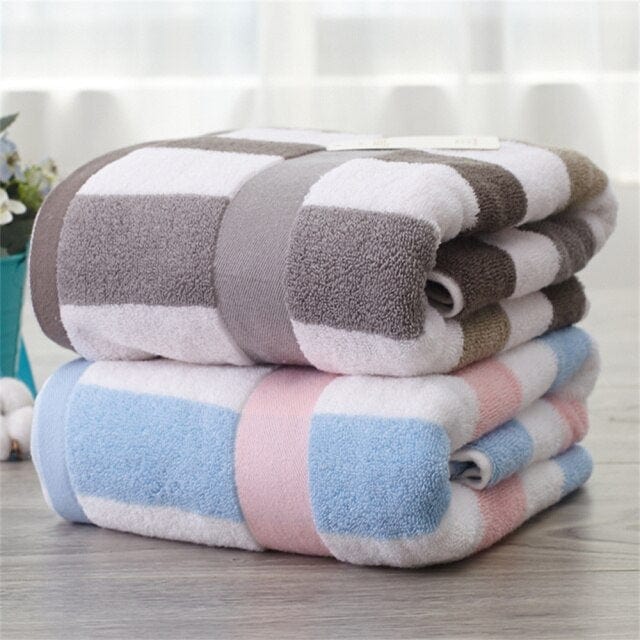 70x140cm Oversized Quick Drying Cotton Bath Towels - east2cart.uk