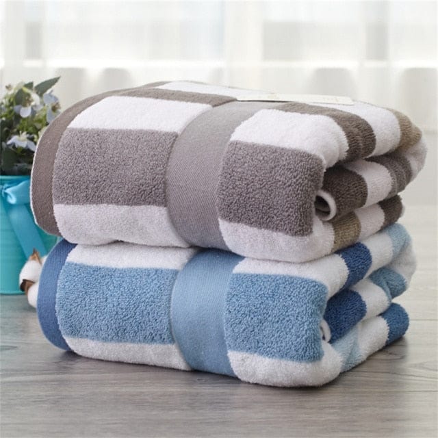 70x140cm Oversized Quick Drying Cotton Bath Towels - east2cart.uk