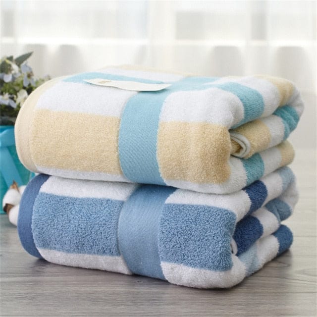 70x140cm Oversized Quick Drying Cotton Bath Towels - east2cart.uk