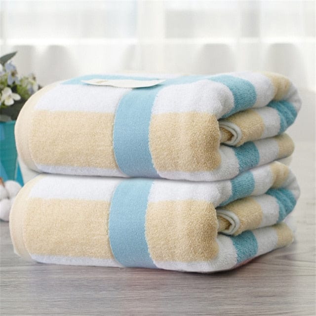 70x140cm Oversized Quick Drying Cotton Bath Towels - east2cart.uk