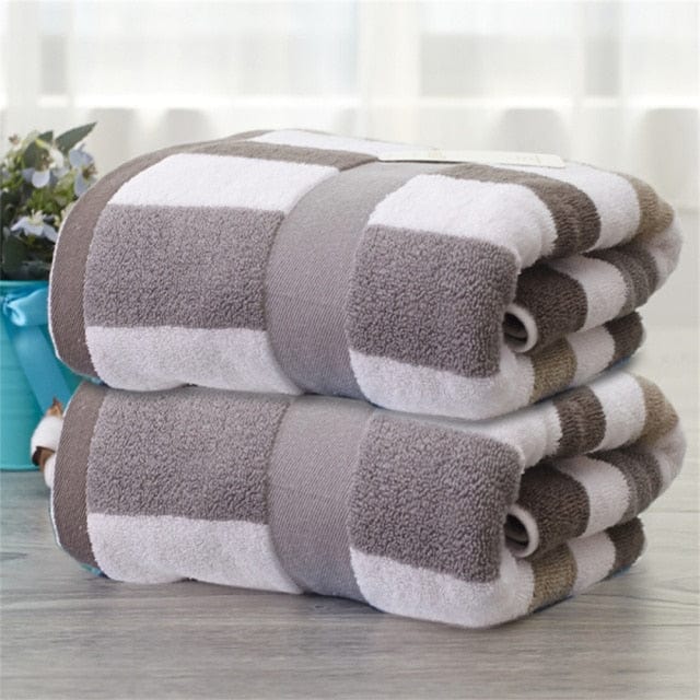 70x140cm Oversized Quick Drying Cotton Bath Towels - east2cart.uk