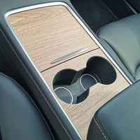 Control Panel Sticker For Tesla Model 3 Wood Grain