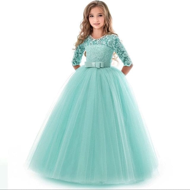 Girls Elegant Princess Party Dress