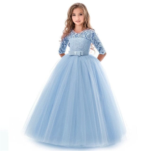 Girls Elegant Princess Party Dress