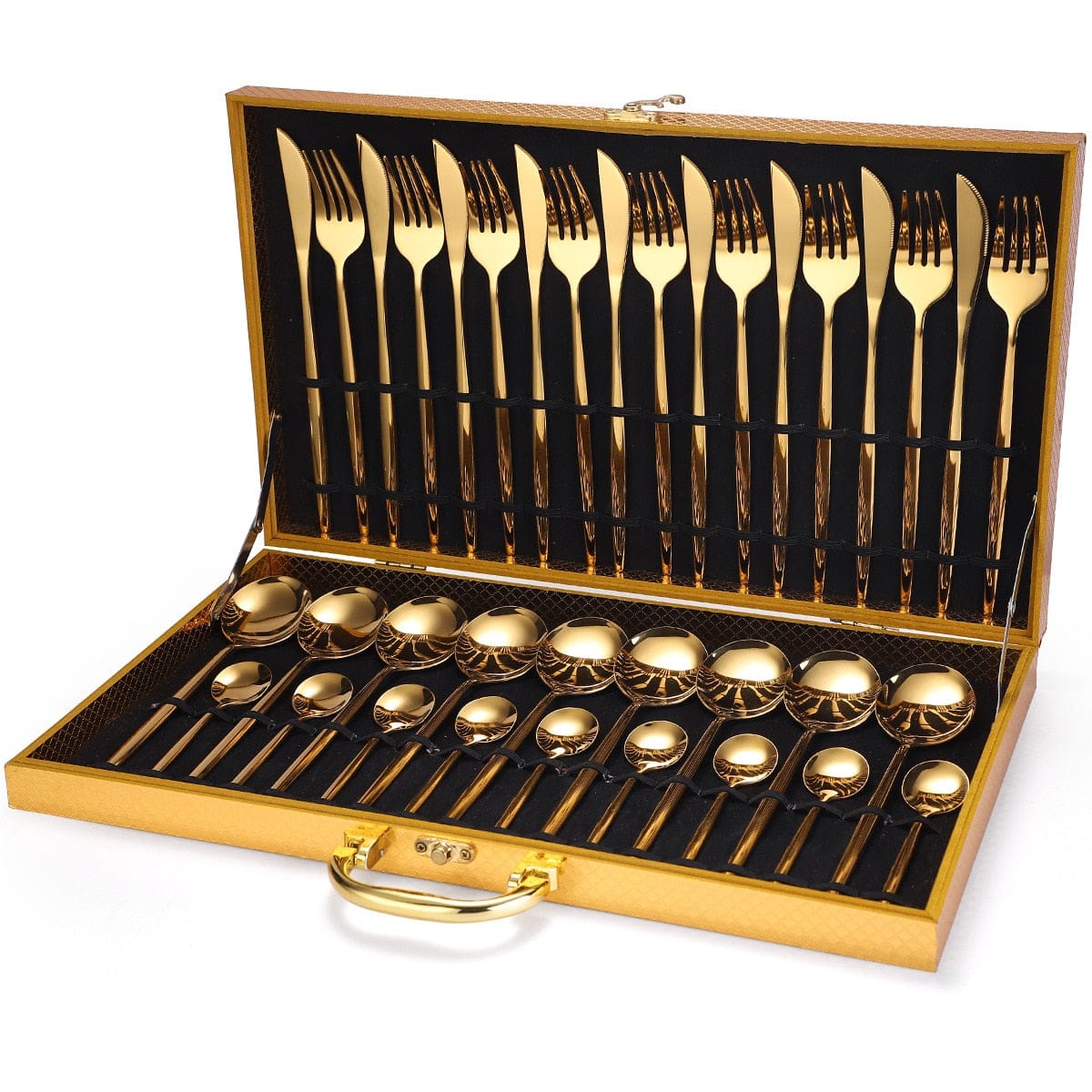 24pcs Dinnerware Set in Gold Box - east2cart.uk