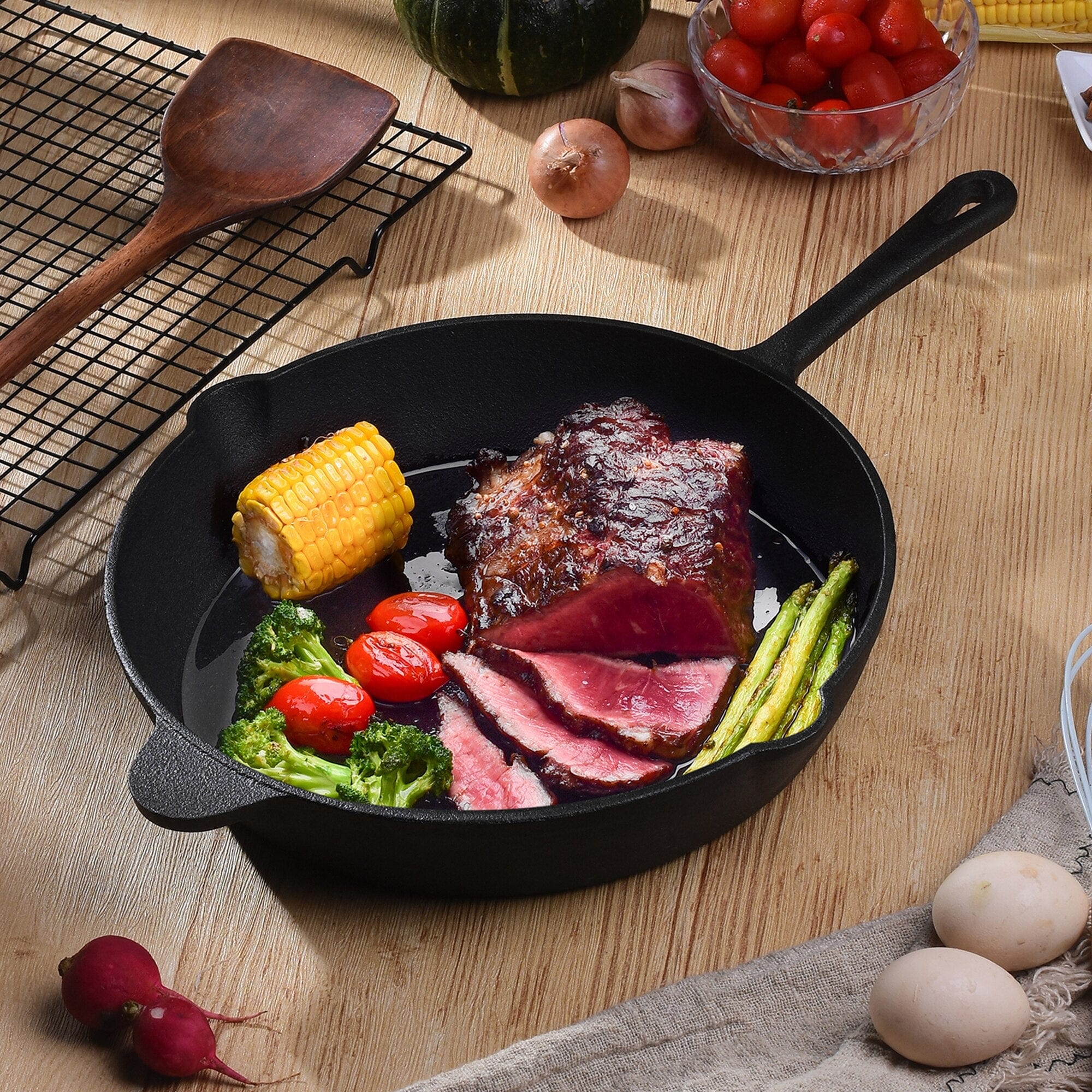 Iron Cast Skillet Frying Pan