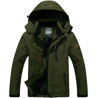 Men Windbreak Fur Lined Coat