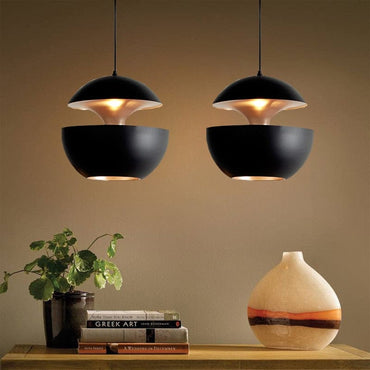 Nordic Designer Black White Hanging Lamp