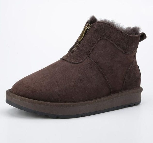 Wool Fur Lined Winter Warm Ankle Boot