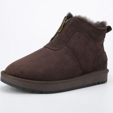 Wool Fur Lined Winter Warm Ankle Boot