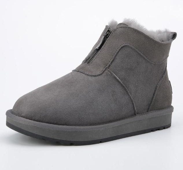 Wool Fur Lined Winter Warm Ankle Boot