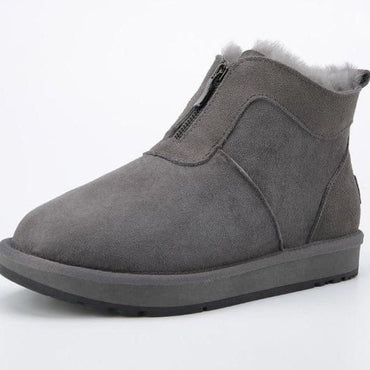 Wool Fur Lined Winter Warm Ankle Boot