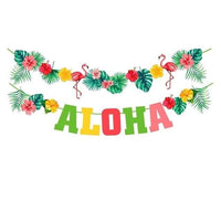 Tropical Flamingo Balloon Garland Arch Kit Long Pink Green Latex air Balloons Pack for baby shower birthday party decor supplies - east2cart.uk