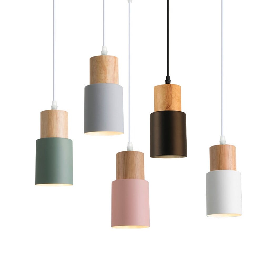 Nordic Wood Decor Hanging Pendant Light