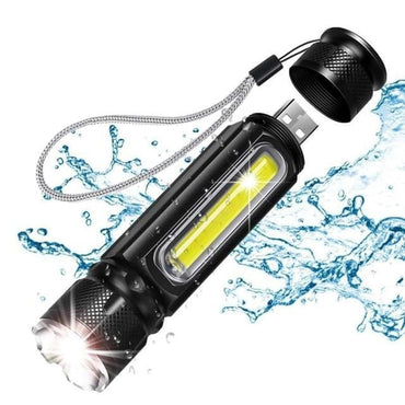 Built-in Battery LED Waterproof Flashlight