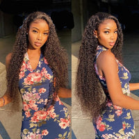 Mongolian Curly Lace Human Hair Wig - east2cart.uk