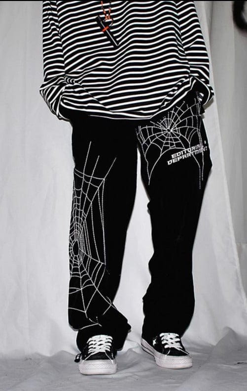 UNCLEDONJM Spider embroidery Baggy Harem Pants Streetwear Men 2020 Summer Hip Hop Casual Trousers Fashion Male Pants ED933 - east2cart.uk