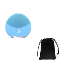 Ultrasonic Silicone Electric Facial Cleansing Brush Sonic Face Cleanser Cleansing Skin Mini Washing Massager Brush Rechargeable - east2cart.uk