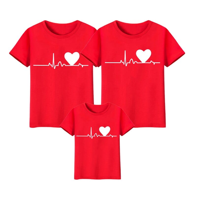 Love Heartbeat family matching clothes