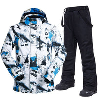 Ski Suit For Men Winter Warm Windproof Waterproof Outdoor Snow Jackets and Pants Hot Ski Equipment Snowboard Jacket Men Brand - east2cart.uk