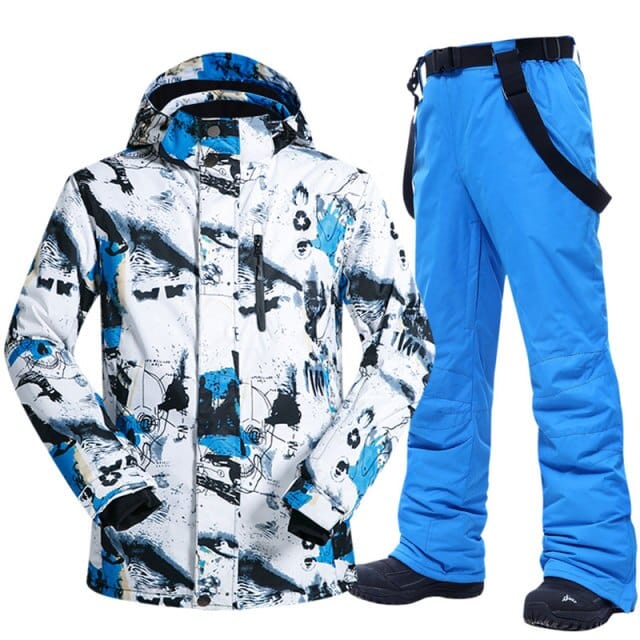 Ski Suit For Men Winter Warm Windproof Waterproof Outdoor Snow Jackets and Pants Hot Ski Equipment Snowboard Jacket Men Brand - east2cart.uk