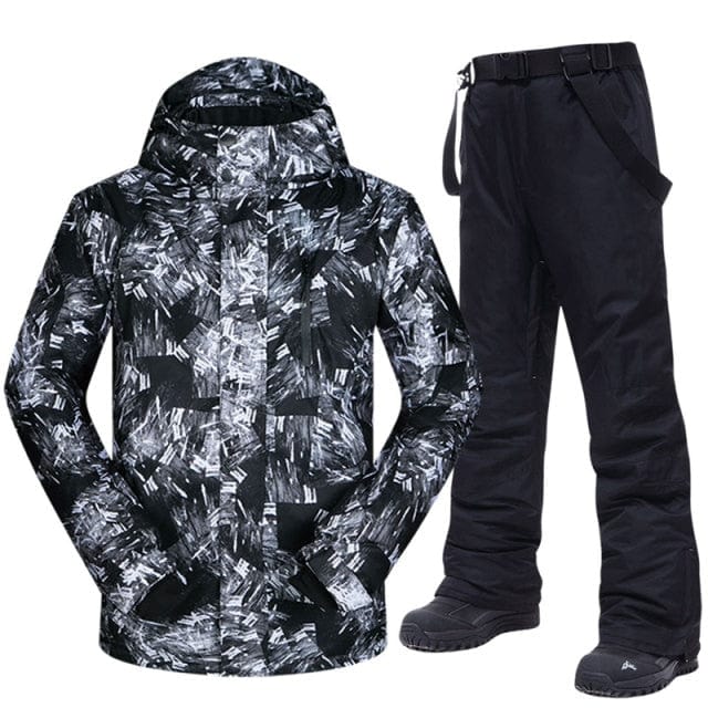 Ski Suit For Men Winter Warm Windproof Waterproof Outdoor Snow Jackets and Pants Hot Ski Equipment Snowboard Jacket Men Brand - east2cart.uk