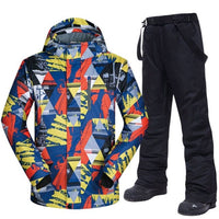 Ski Suit For Men Winter Warm Windproof Waterproof Outdoor Snow Jackets and Pants Hot Ski Equipment Snowboard Jacket Men Brand - east2cart.uk
