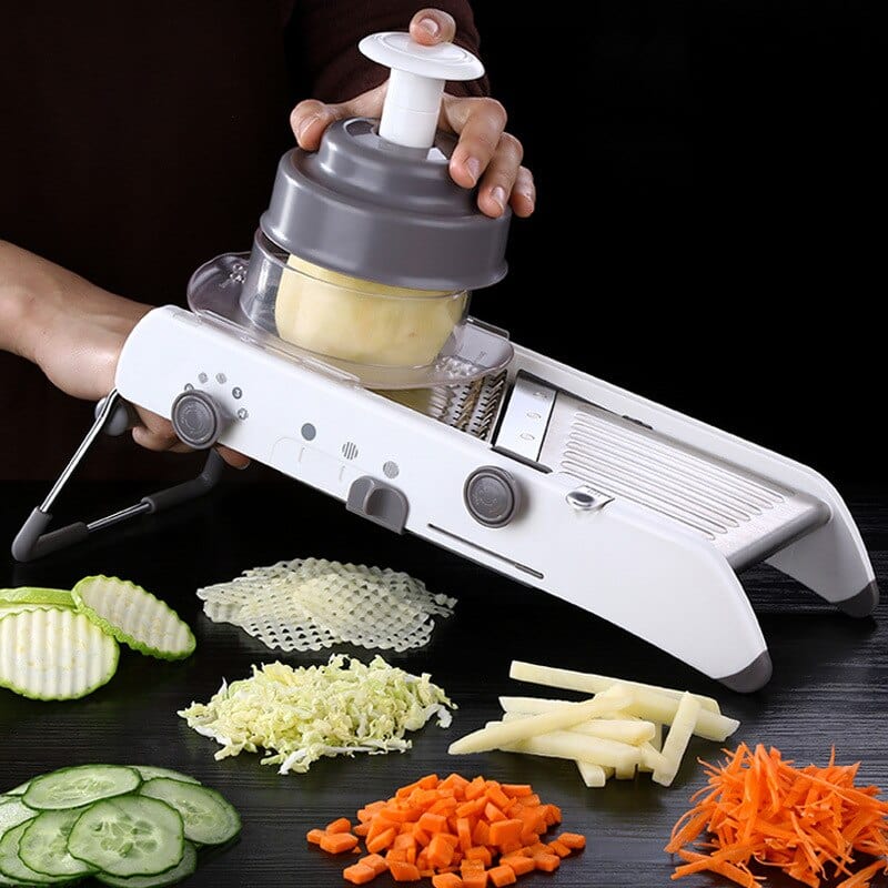 Vegetable Kitchen Tool Vegetable Slicer Manual Vegetable Cutter Professional Grater With Adjustable 304 Stainless Steel Blades - east2cart.uk