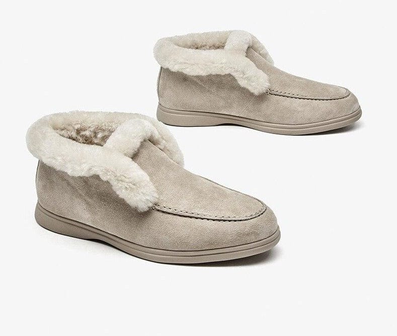 Wool Fur Slip-on Ladies Winter Shoe