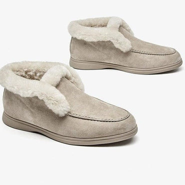 Wool Fur Slip-on Ladies Winter Shoe