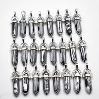 Wholesale 24pcs/lot 2020 high quality assorted natural stone mixed pillar charms chakra Pendants & necklaces for making free - east2cart.uk