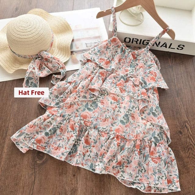 Girls Floral Party Dress