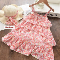 Girls Floral Party Dress