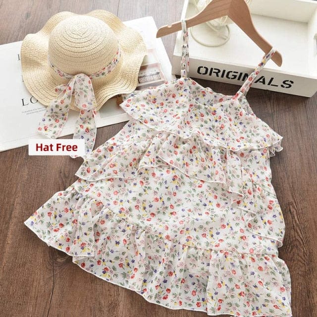 Girls Floral Party Dress