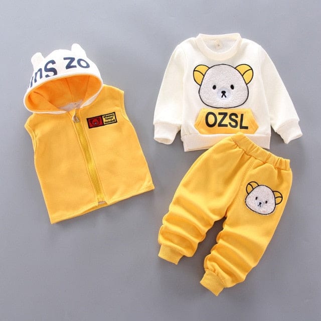 Baby Boy Winter Warm 3pc Clothing Set