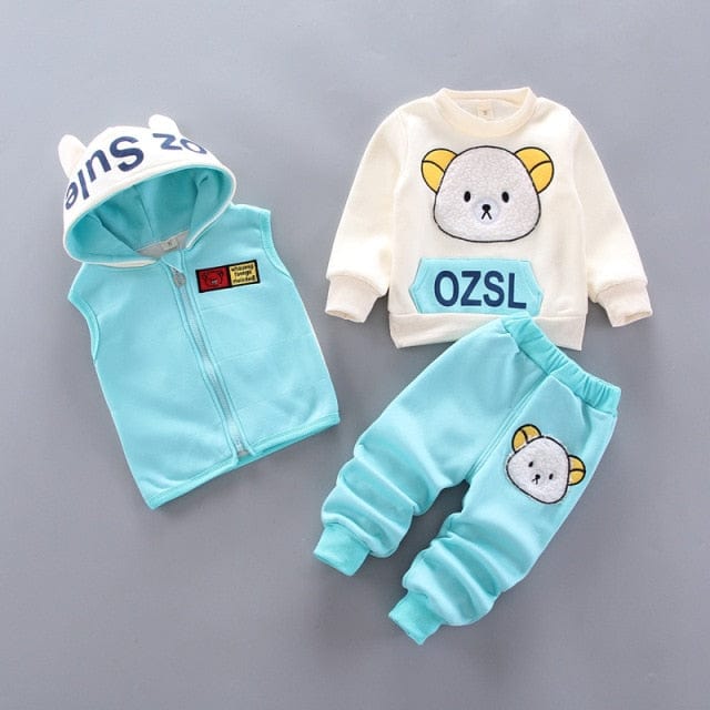 Baby Boy Winter Warm 3pc Clothing Set