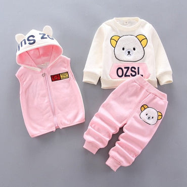 Baby Boy Winter Warm 3pc Clothing Set