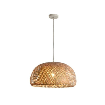 Hand-Woven Hanging Bamboo Lampshades