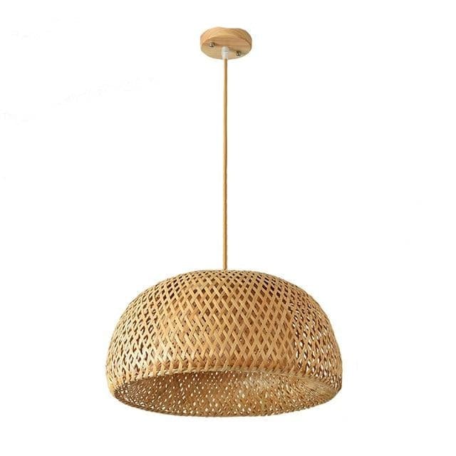 Hand-Woven Hanging Bamboo Lampshades